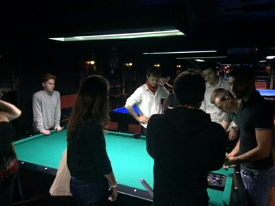 Messe enseignement et billard animateurs de l'aumônerie et parents de l'association du GPC