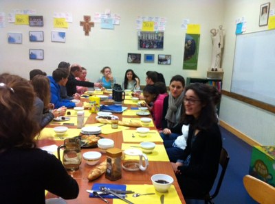 Partage de Carême entre l’aumônerie et les Jeunes Pros