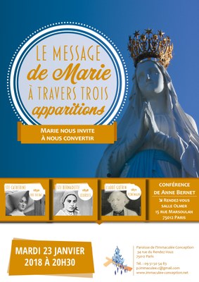 Affiche A3 conférence Marie V3