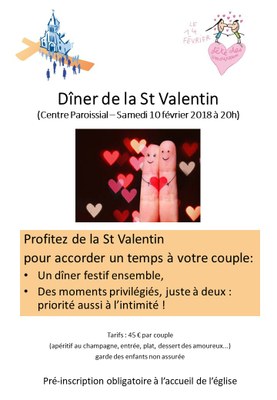 affiche saint valentin
